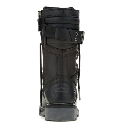 Harley-Davidson Uplift HDW D84810 Womens Black Leather Motorcycle Boots