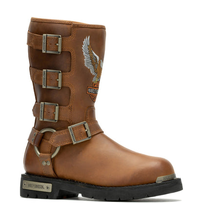 Harley-Davidson Corley D87306 Womens Brown Leather Motorcycle Boots