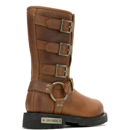 Harley-Davidson Corley D87306 Womens Brown Leather Motorcycle Boots