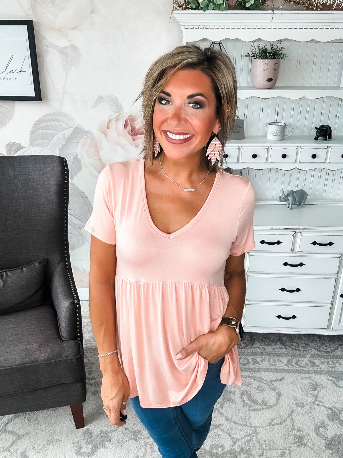Just Look Back Babydoll Top