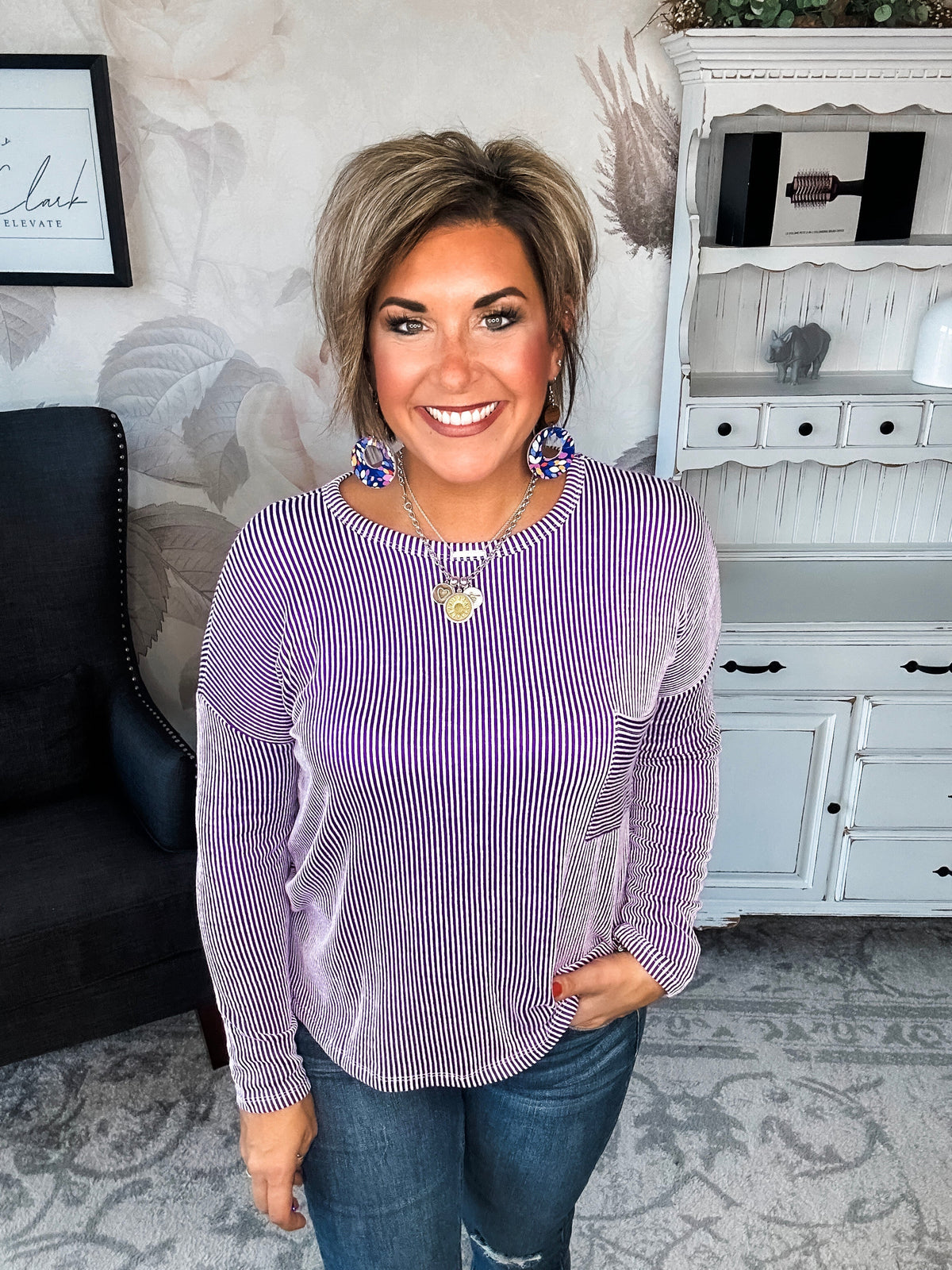 Into The Night Pullover - Violet