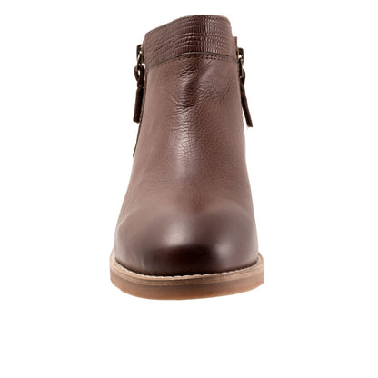 Softwalk Rubi S2157-263 Womens Brown Leather Ankle & Booties Boots