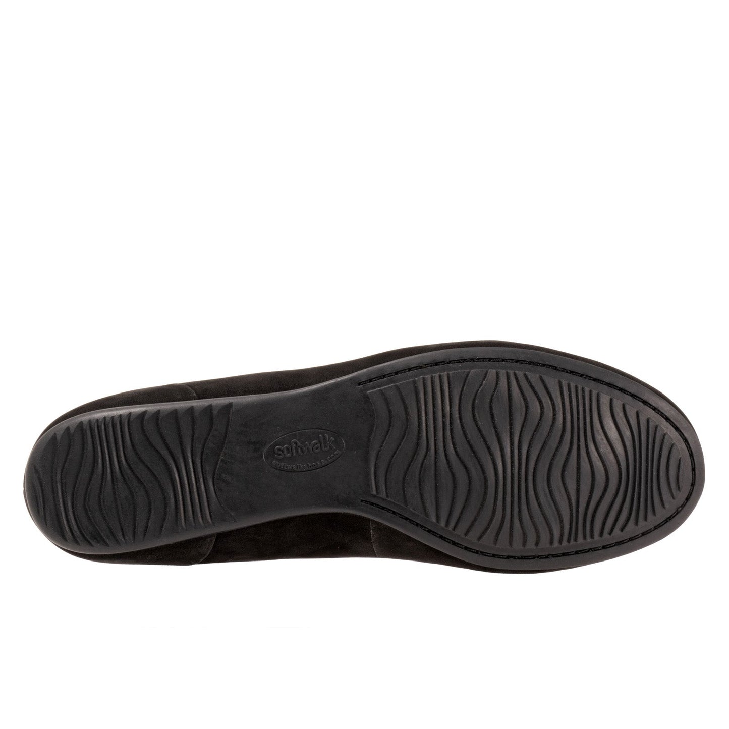 Softwalk Sonoma Halo S2257-004 Womens Black Narrow Nubuck Ballet Flats Shoes