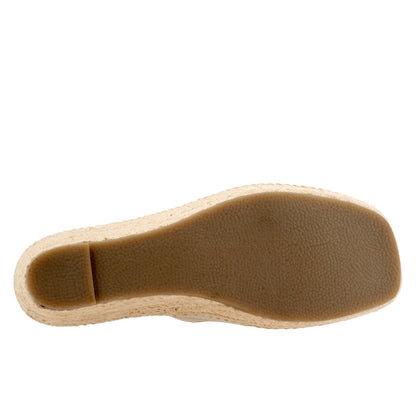 Softwalk Hastings S2324-131 Womens Beige Narrow Leather Wedges Sandals Shoes