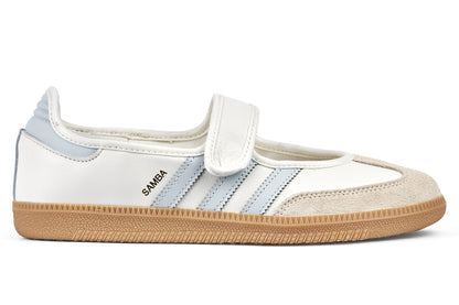 Adidas Samba Jane W - Cloud White/Gum/Halo Blue
