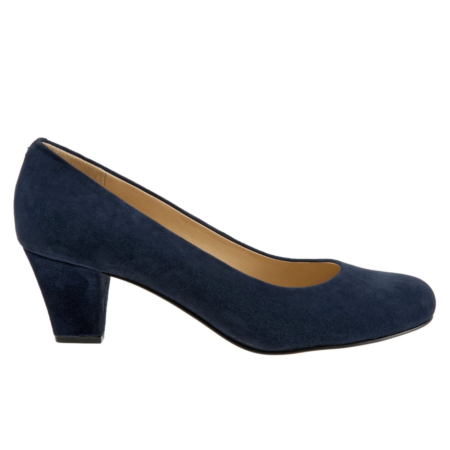 Trotters Penelope T1355-405 Womens Blue Narrow Leather Pumps Heels Shoes