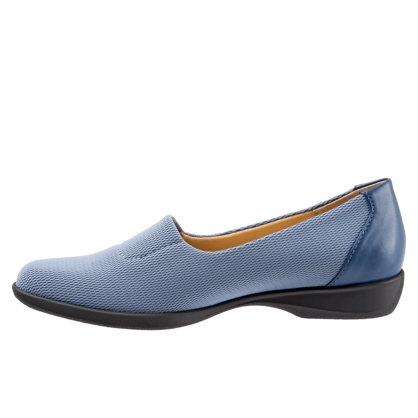 Trotters Jake T1464-433 Womens Blue Extra Wide Mesh Loafer Flats Shoes