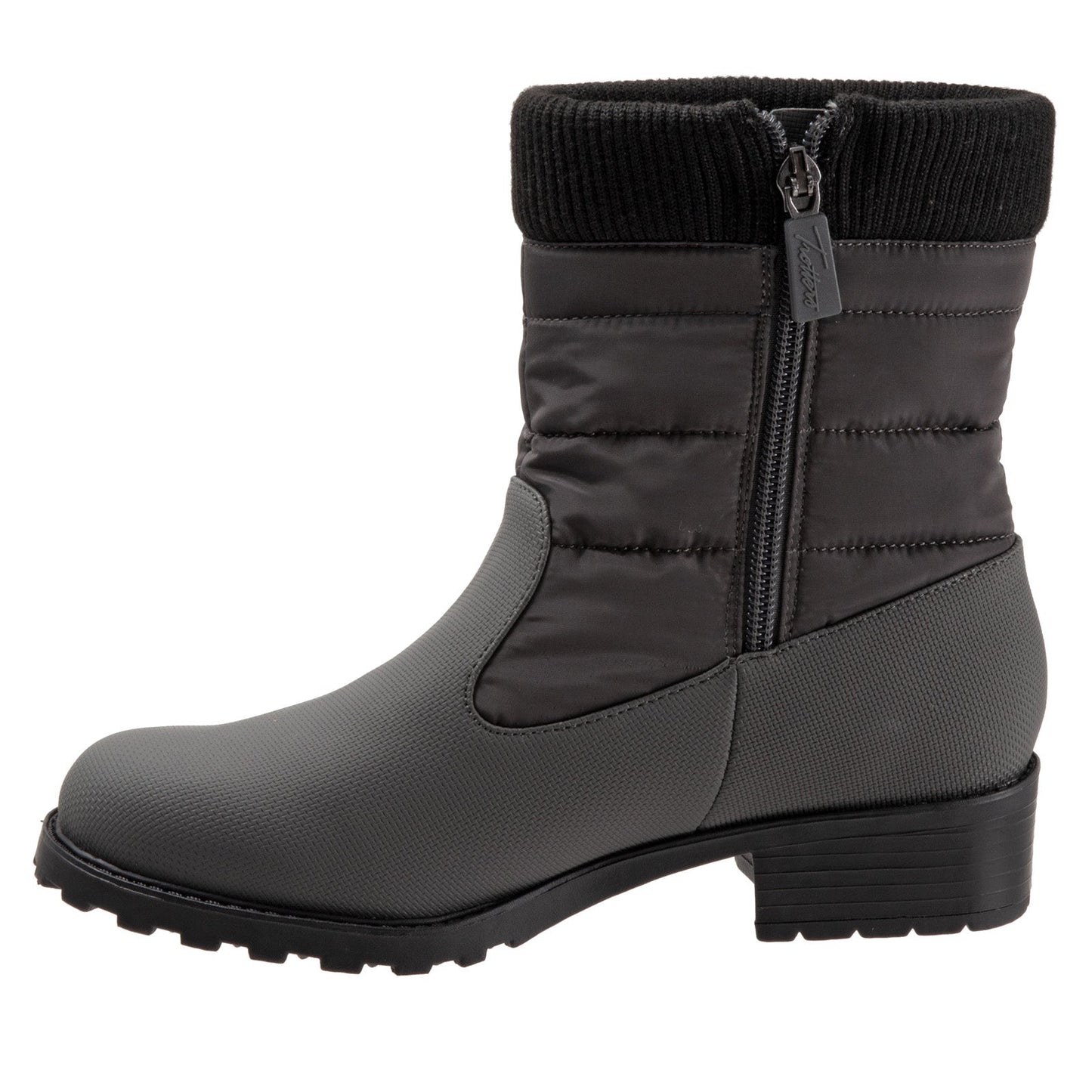 Trotters Berry Mid T1952-020 Womens Gray Narrow Casual Dress Boots