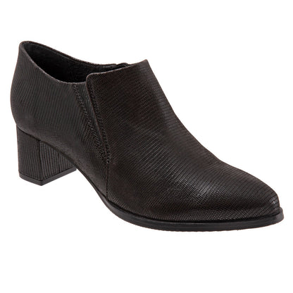 Trotters Keegan T2059-008 Womens Black Narrow Leather Ankle & Booties Boots