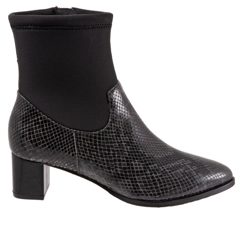 Trotters Kippy T2060-083 Womens Black Narrow Leather Ankle & Booties Boots
