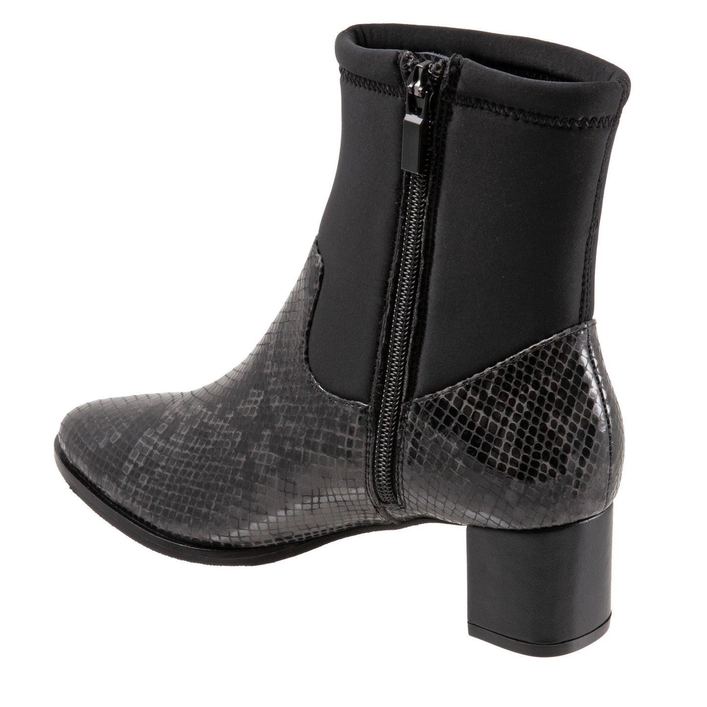 Trotters Kippy T2060-083 Womens Black Narrow Leather Ankle & Booties Boots