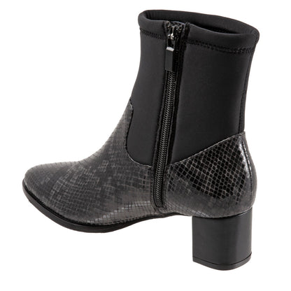 Trotters Kippy T2060-083 Womens Black Narrow Leather Ankle & Booties Boots
