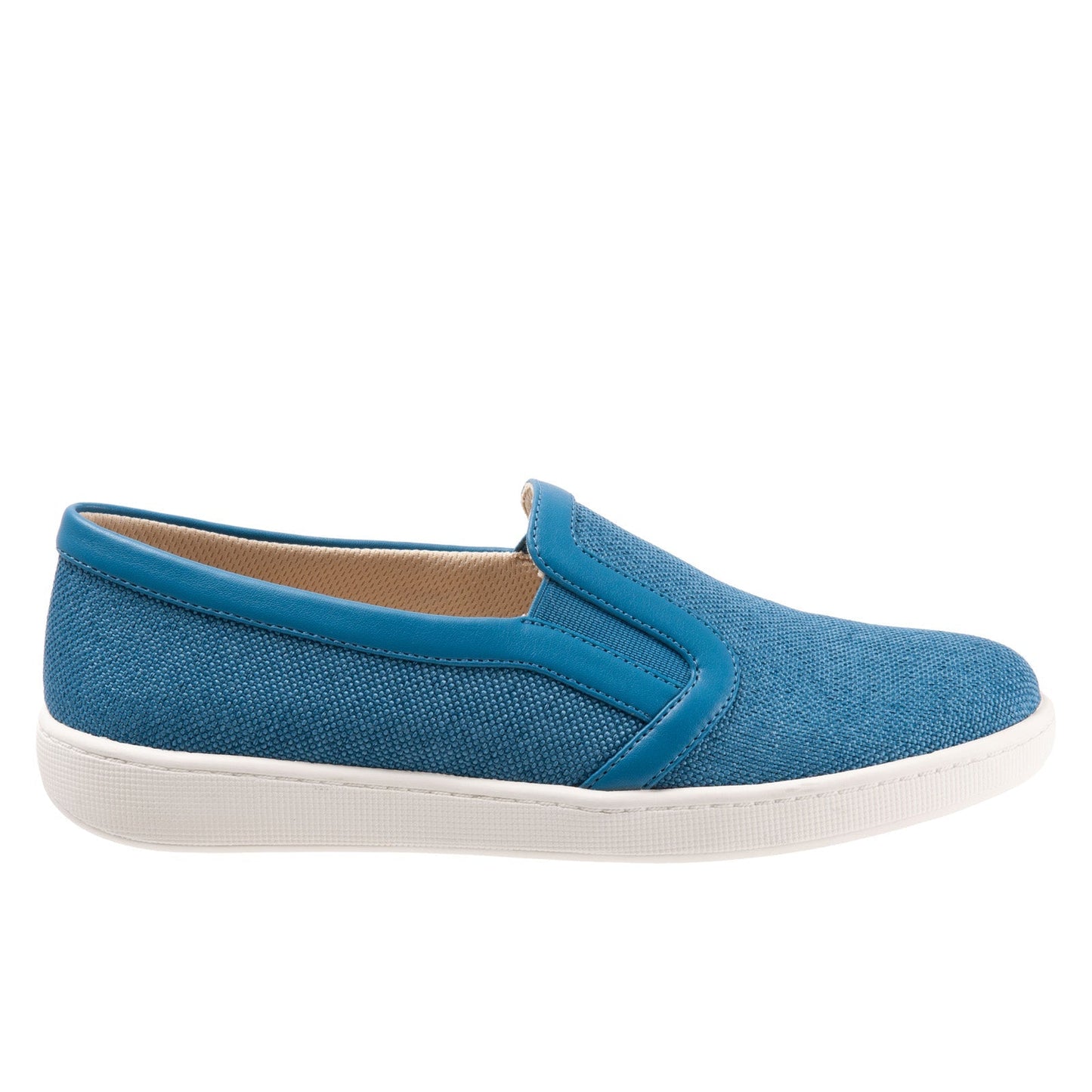 Trotters Alright T2101-427 Womens Blue Leather Lifestyle Sneakers Shoes
