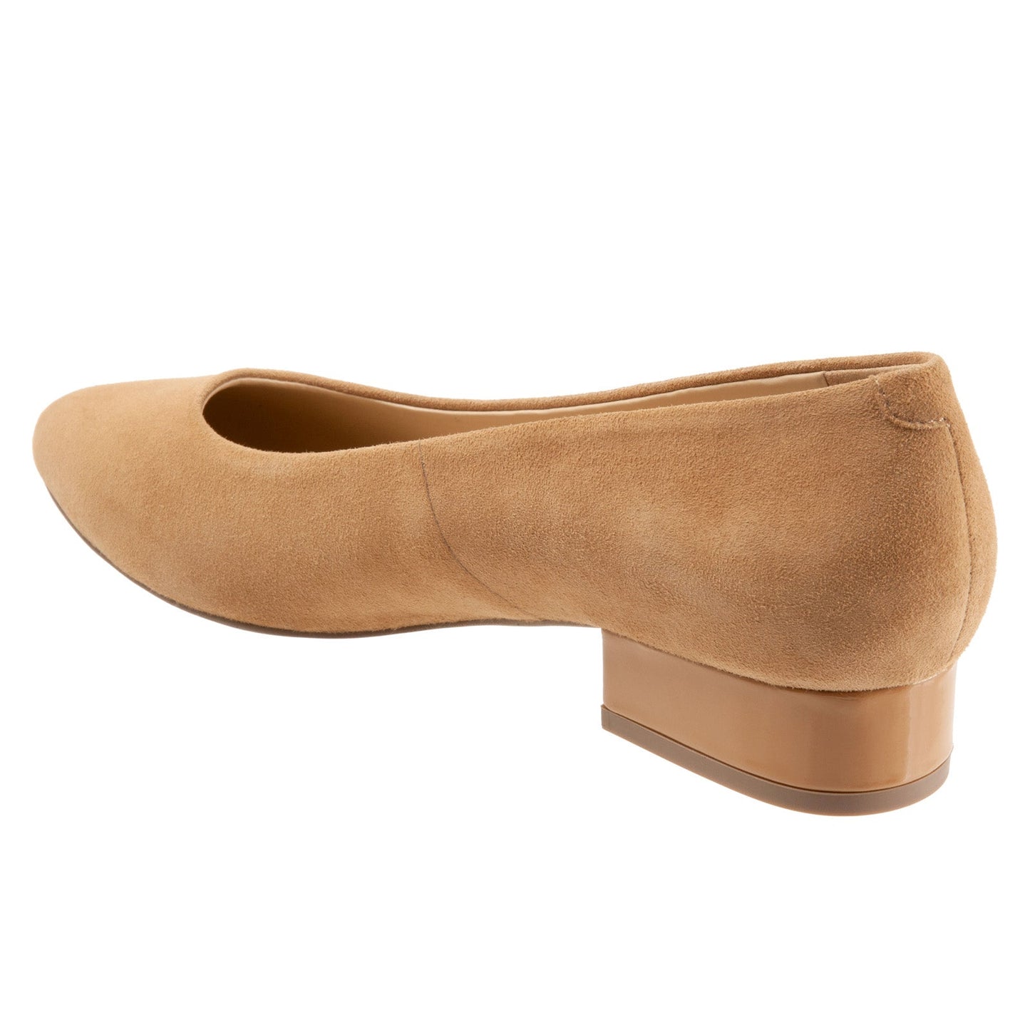 Trotters Jewel T2126-219 Womens Brown Narrow Suede Slip On Pumps Heels Shoes