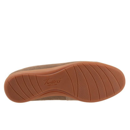 Trotters Dawson T2254-258 Womens Brown Leather Slip On Loafer Flats Shoes
