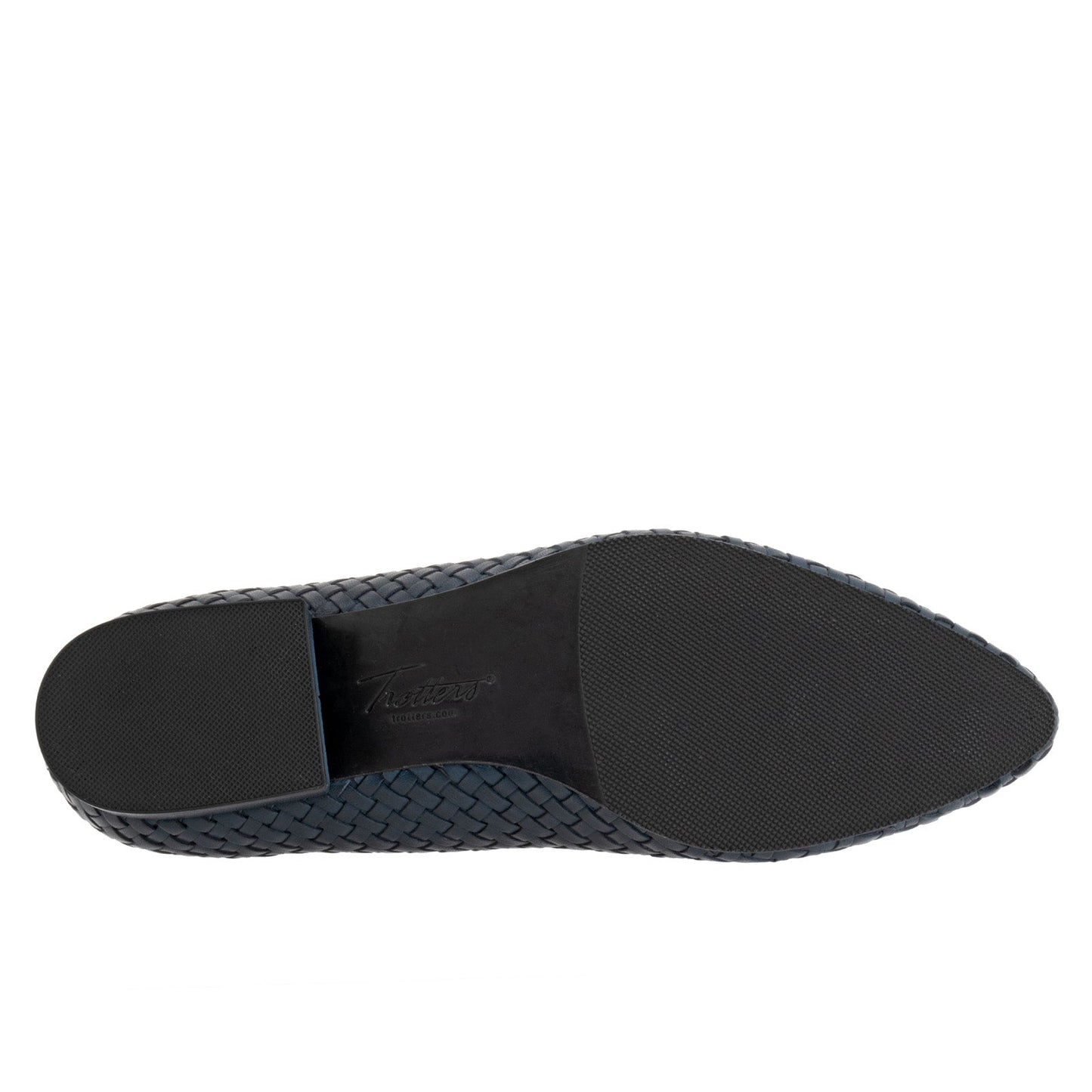 Trotters Jade T2269-400 Womens Blue Narrow Leather Slip On Pumps Heels Shoes