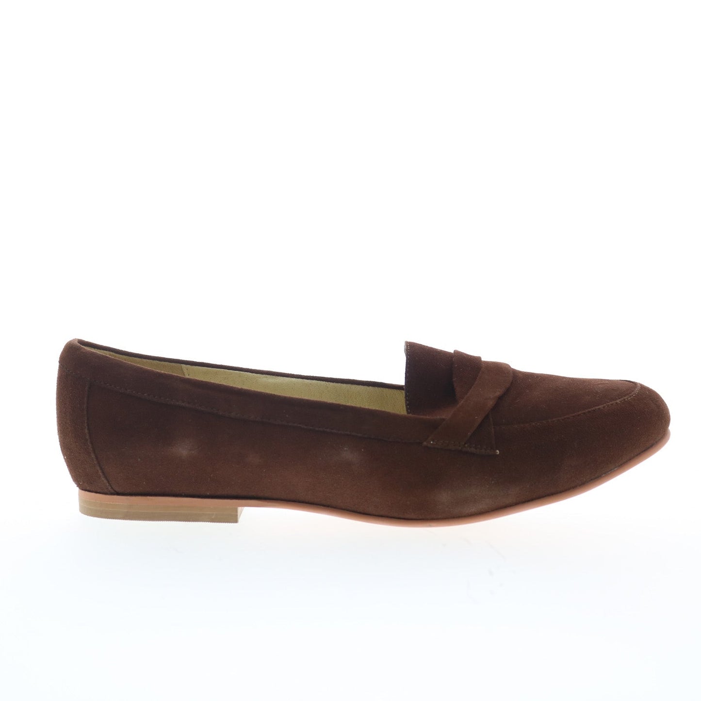 Hitchcock Alice W215-68 Womens Brown Extra Wide 4E Suede Loafer Flats Shoes