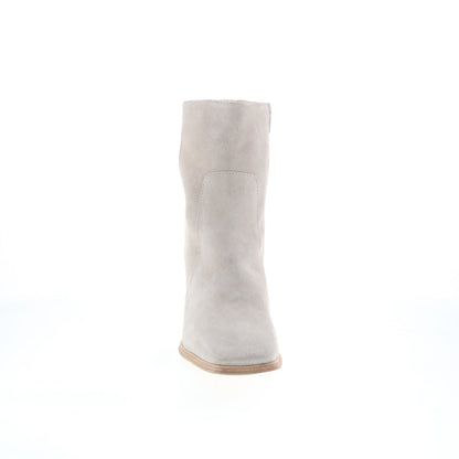 Andre Assous Venice AA2VEN02 Womens Gray Suede Zipper Ankle & Booties Boots