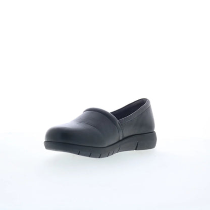 Softwalk Adora 2.0 S2316-001 Womens Black Leather Slip On Clog Flats Shoes