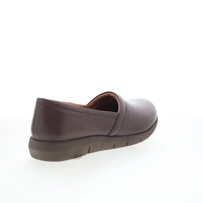 Softwalk Adora 2.0 S2316-210 Womens Brown Leather Slip On Clog Flats Shoes