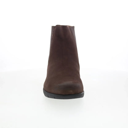 Softwalk Albany S2351-200 Womens Brown Leather Slip On Chelsea Boots