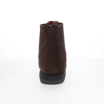 Softwalk Albany S2351-200 Womens Brown Leather Slip On Chelsea Boots