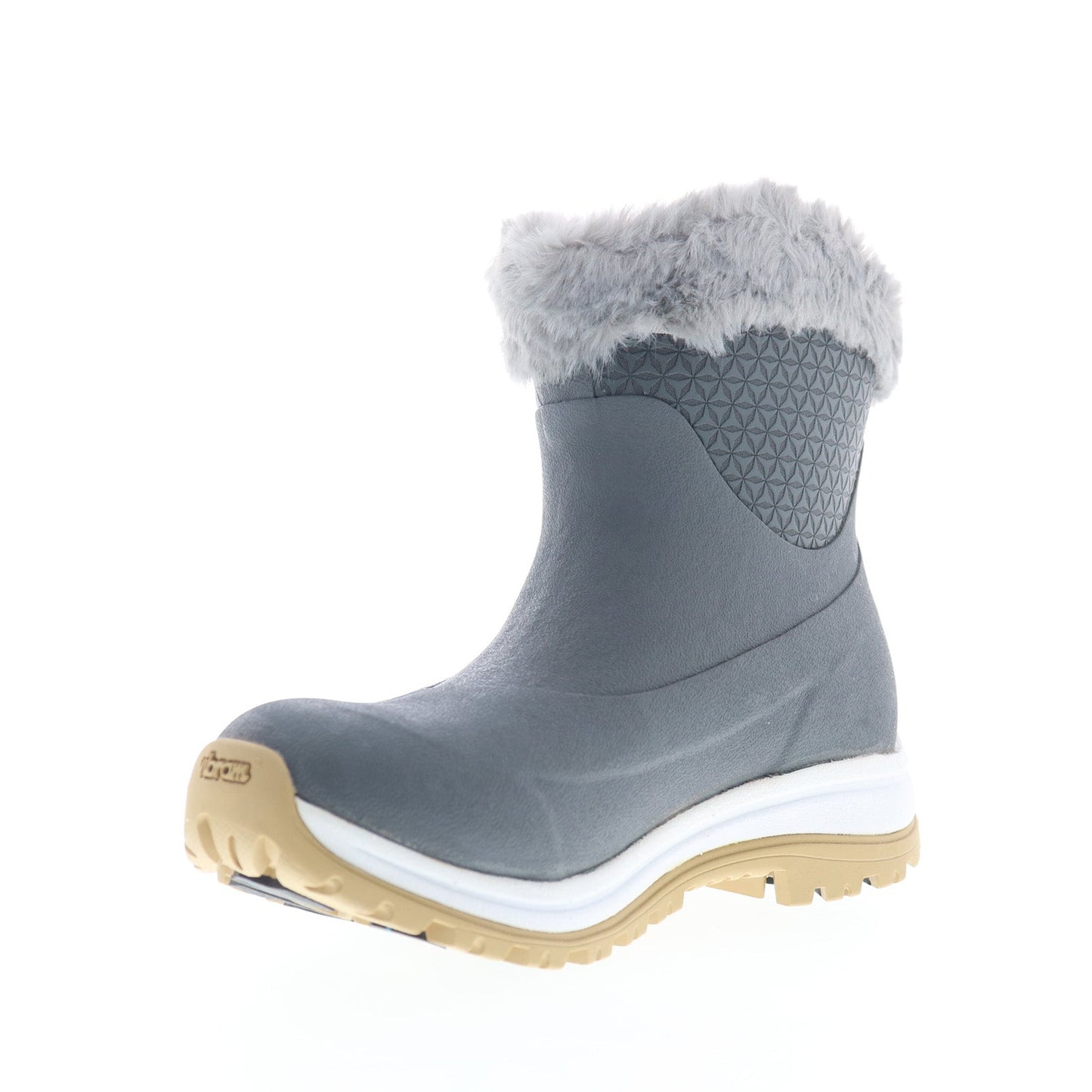 Original Muck Apres Slip On Ankle AG APV100 Womens Gray Synthetic Winter Boots