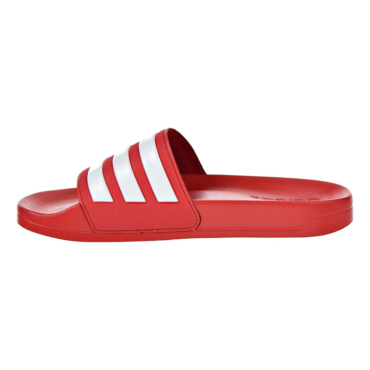 Adidas Adilette Cloudfoam Mens Slides Scarlet/White