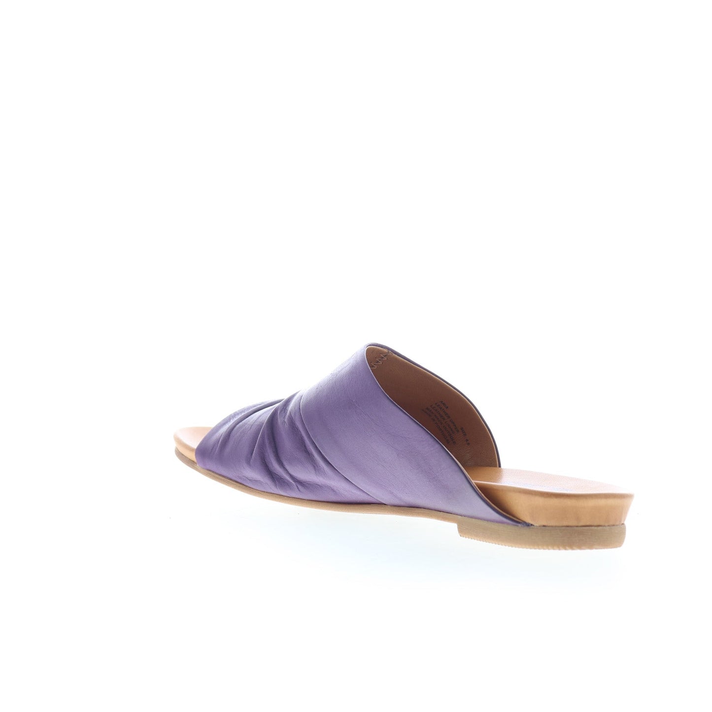 Miz Mooz Aria Womens Purple Leather Slip On Slides Sandals Shoes