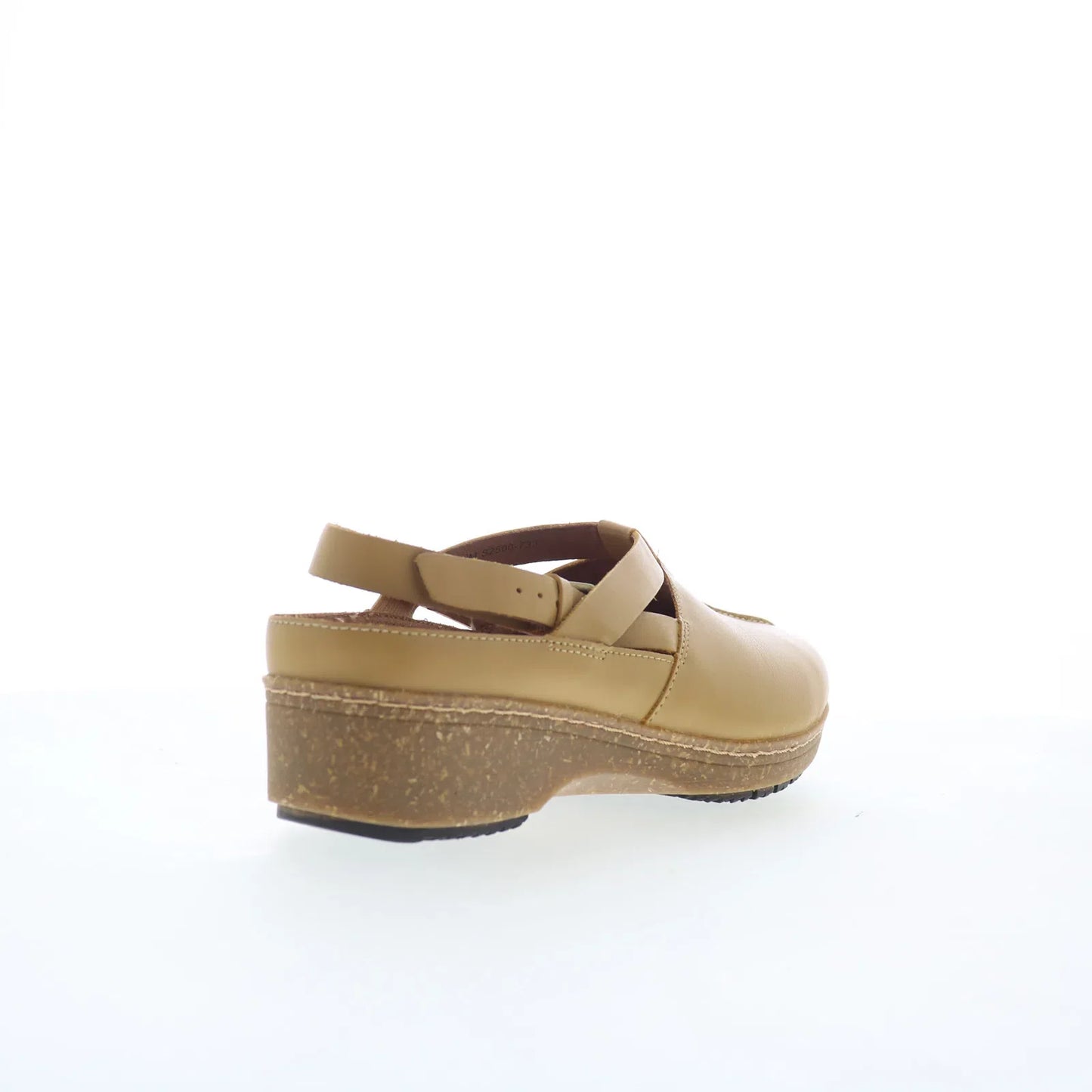 Softwalk Arica S2500-733 Womens Yellow Leather Slip On Slides Flats Shoes