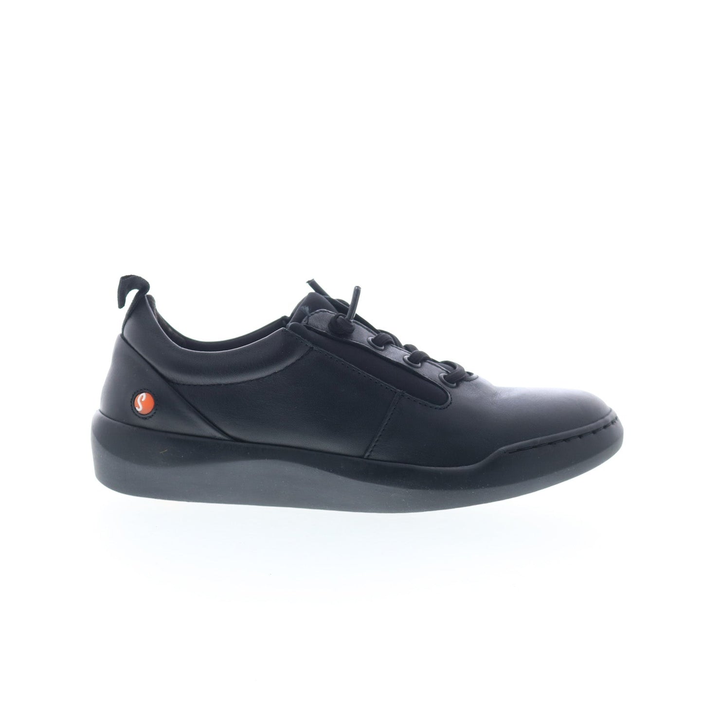 Softinos Bann BANN730SOF-000 Womens Black Leather Lifestyle Sneakers Shoes