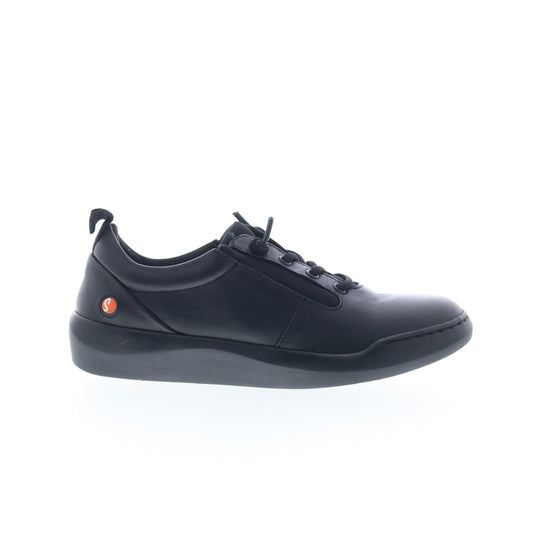 Softinos Bann BANN730SOF-000 Womens Black Leather Lifestyle Sneakers Shoes