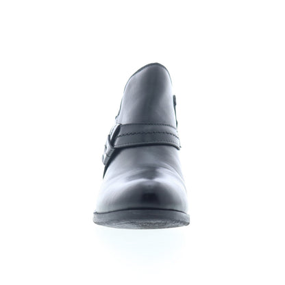Miz Mooz Bennet Womens Black Leather Zipper Ankle & Booties Boots