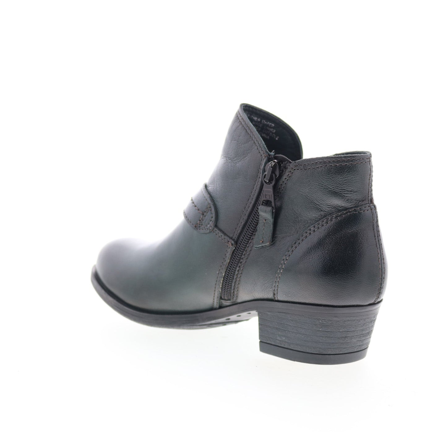 Miz Mooz Bennet Womens Black Leather Zipper Ankle & Booties Boots