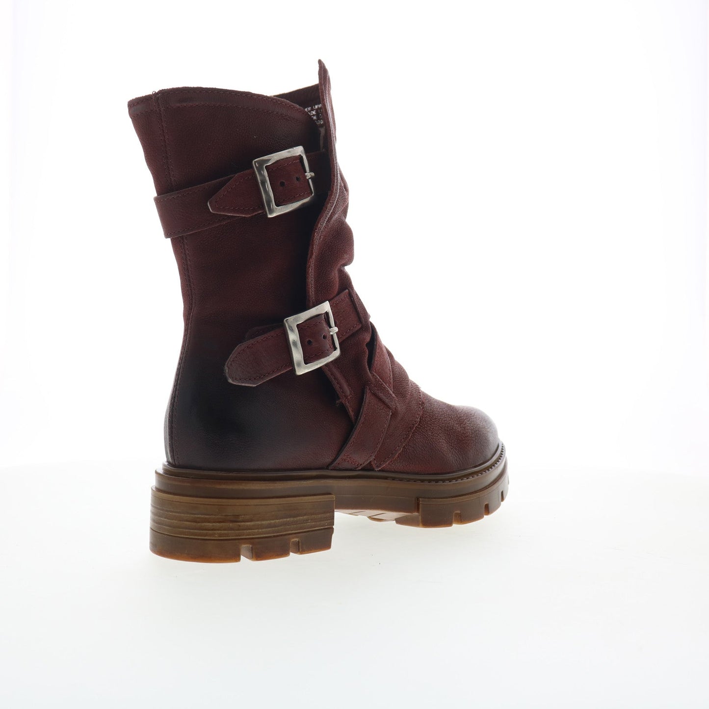 Miz Mooz Biggs Womens Red Leather Zipper Casual Dress Boots