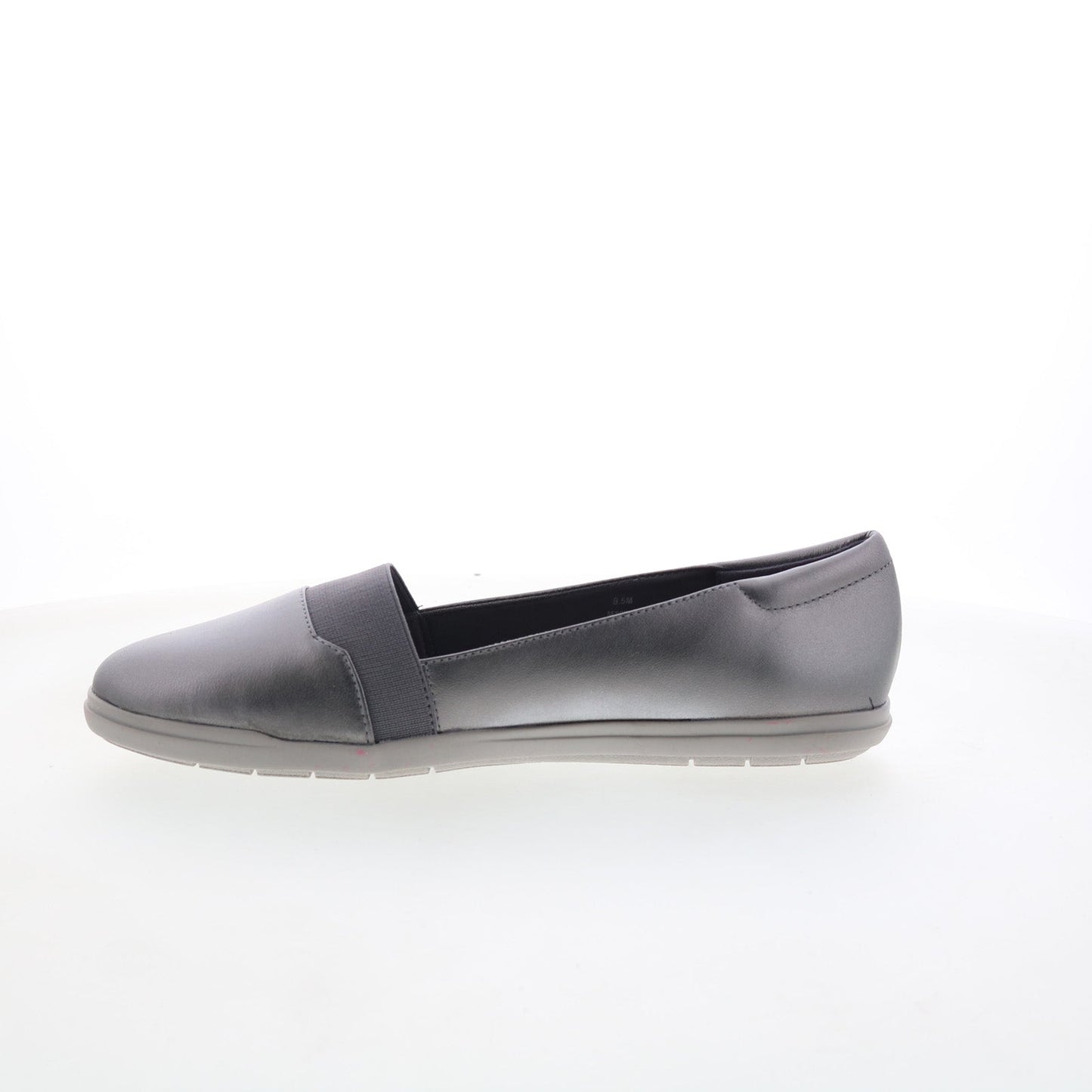 Easy Spirit Bounce SEBOUNCE Womens Gray Wide Leather Loafer Flats Shoes