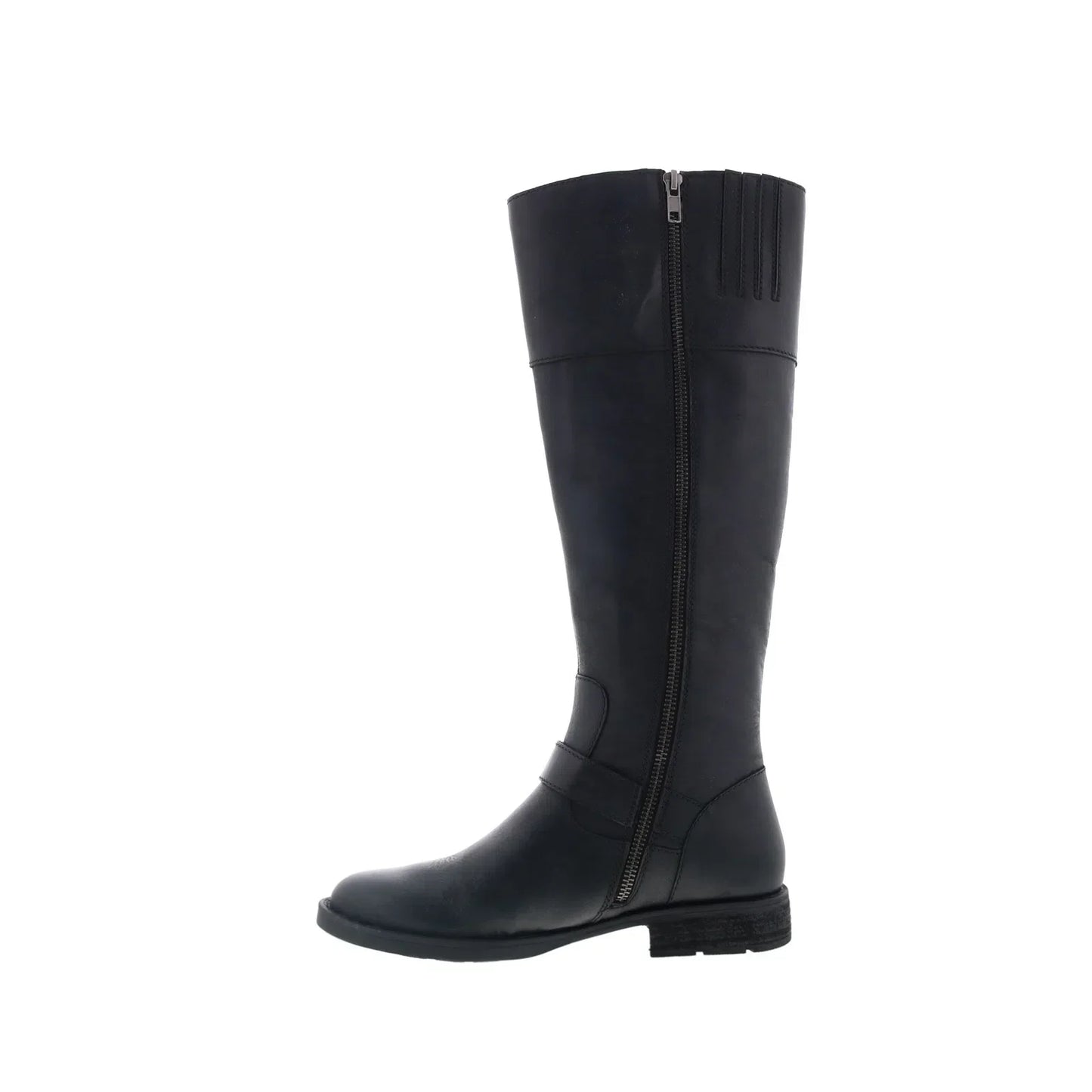 Born Braydon BR0012403 Womens Black Leather Zipper Knee High Boots