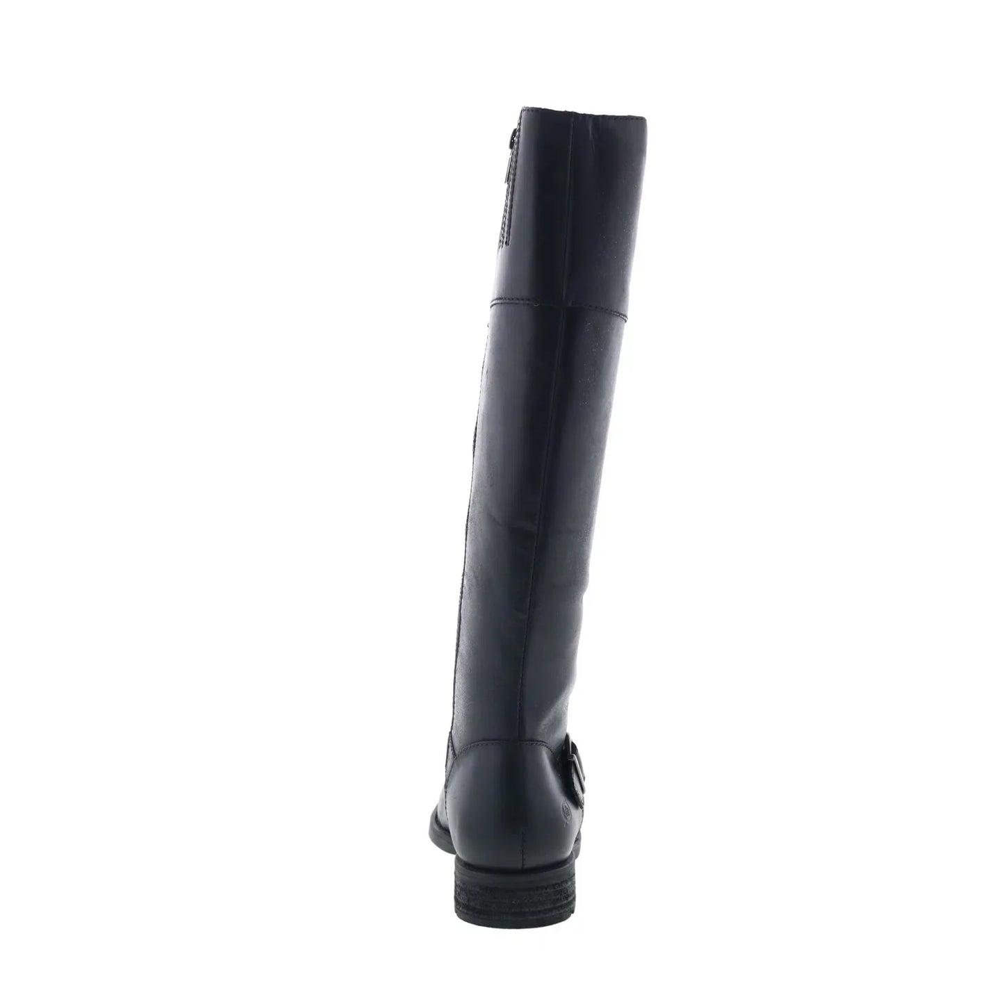 Born Braydon BR0012403 Womens Black Leather Zipper Knee High Boots
