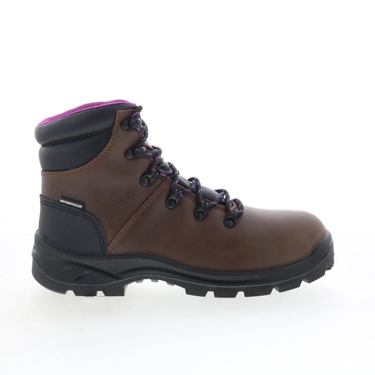 Avenger Builder Mid Soft Toe EH WP Womens Brown Wide Work & Safety Boots