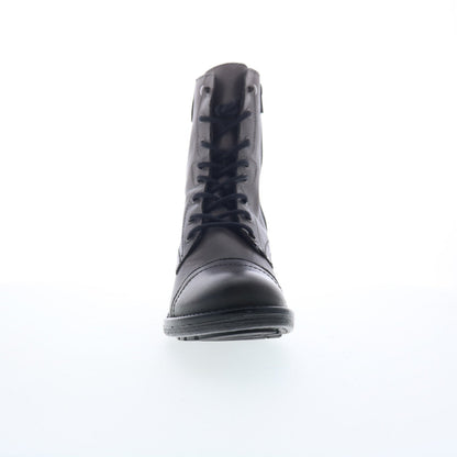 Miz Mooz Calla Womens Gray Leather Zipper Casual Dress Boots