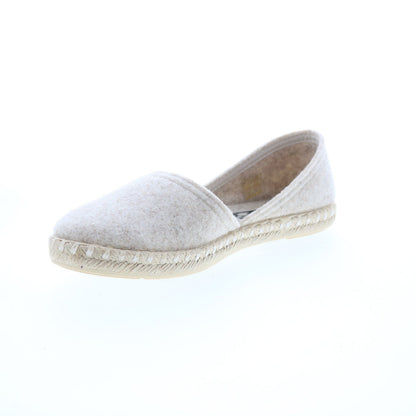 Miz Mooz Costa Womens Gray Canvas Slip On Loafer Flats Shoes