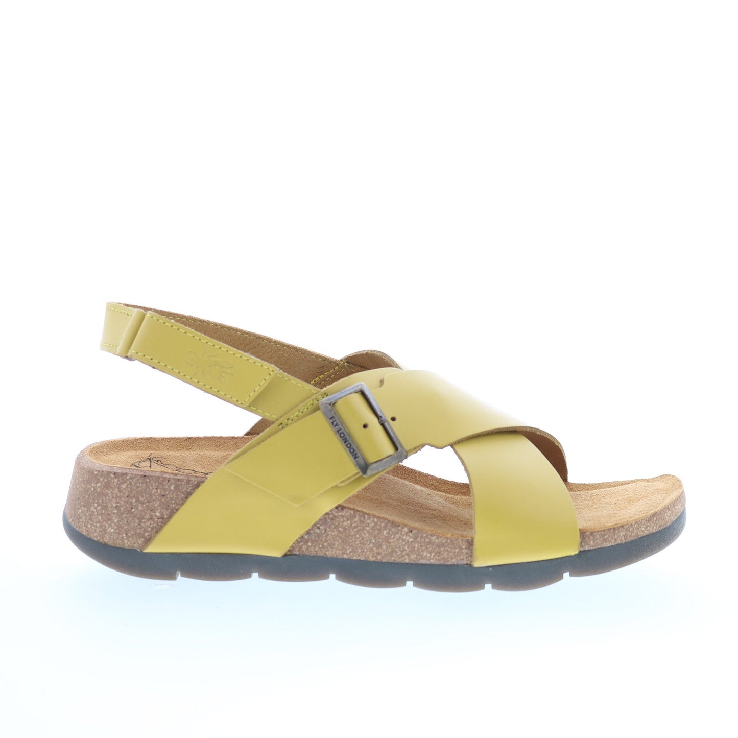 Fly London Chlo CHLO852FLY-007 Womens Yellow Slingback Sandals Shoes