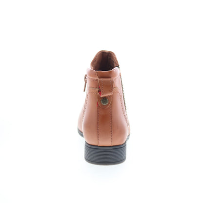 Cobb Hill Crosbie Gore CI9262 Womens Brown Leather Ankle & Booties Boots