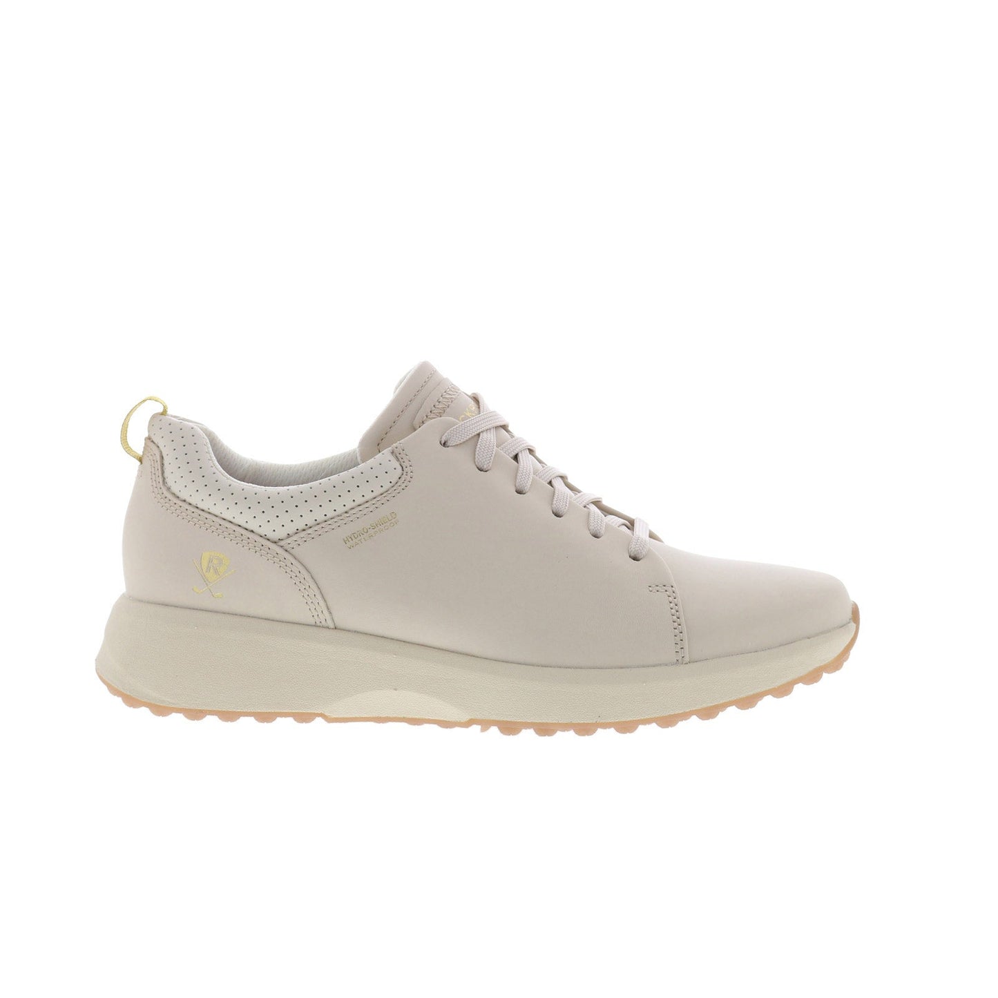 Rockport TruStride Golf Lace To Toe WP Womens Beige Athletic Golf Shoes