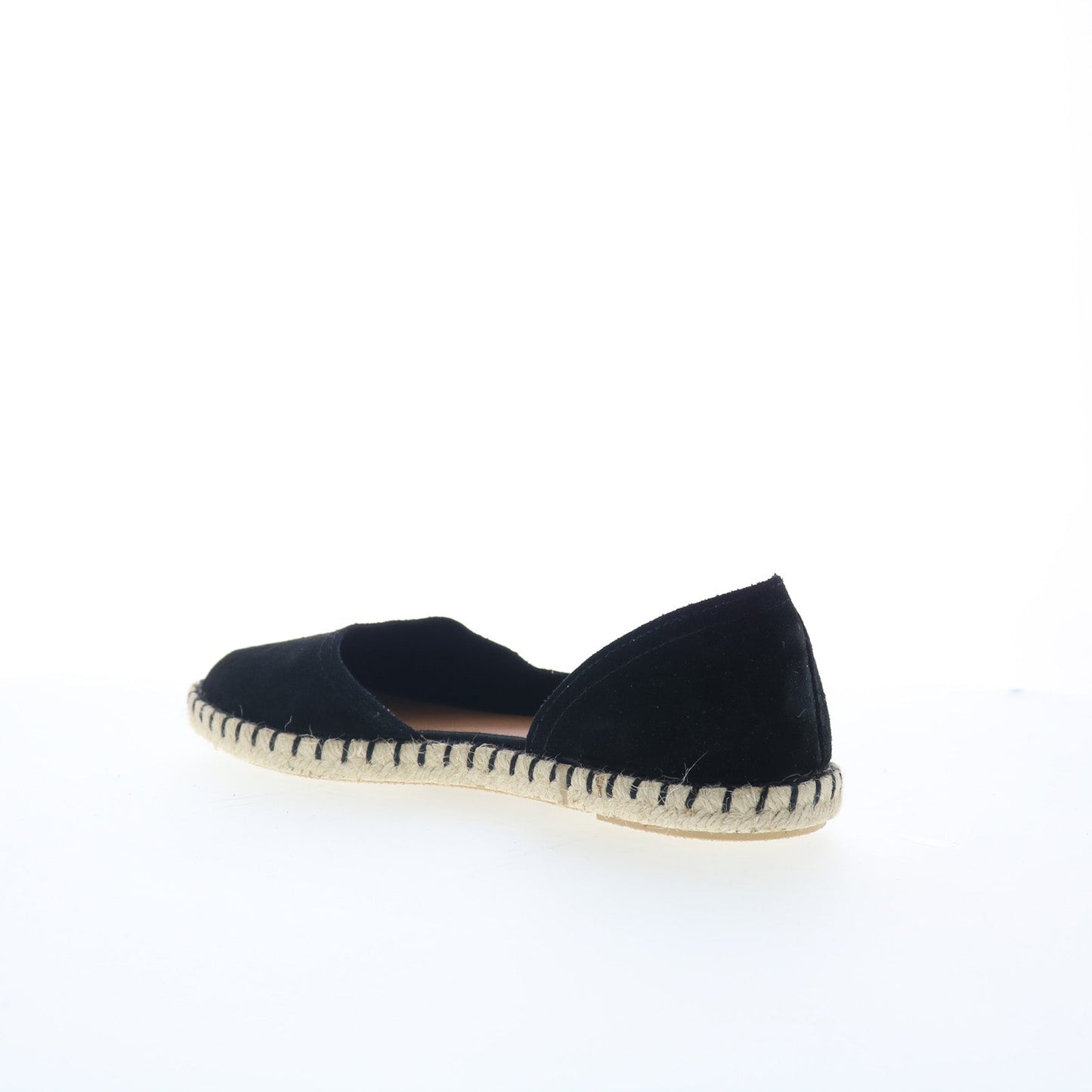 Miz Mooz Cruze Womens Black Suede Slip On Espadrille Flats Shoes