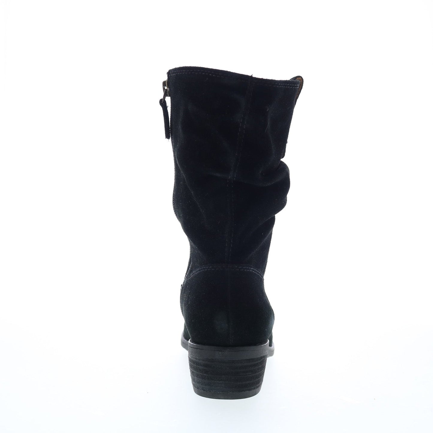 Comfortiva Chrysta CT0024201 Womens Black Suede Zipper Mid Calf Boots