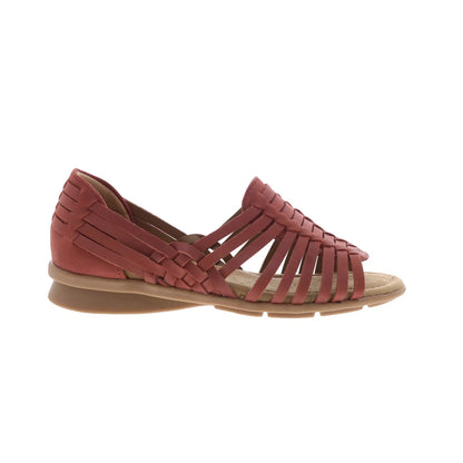 Comfortiva Putnam CT0037002 Womens Red Leather Slip On Loafer Flats Shoes