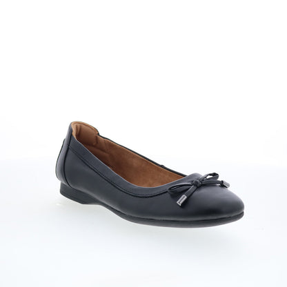 Comfortiva Keegan CT00514 Womens Black Leather Ballet Flats Shoes