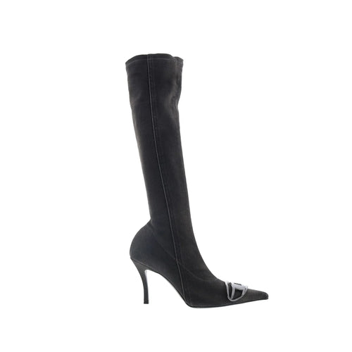 Diesel D-Venus KB D Y03366-P5523-T8013 Womens Black Knee High Boots