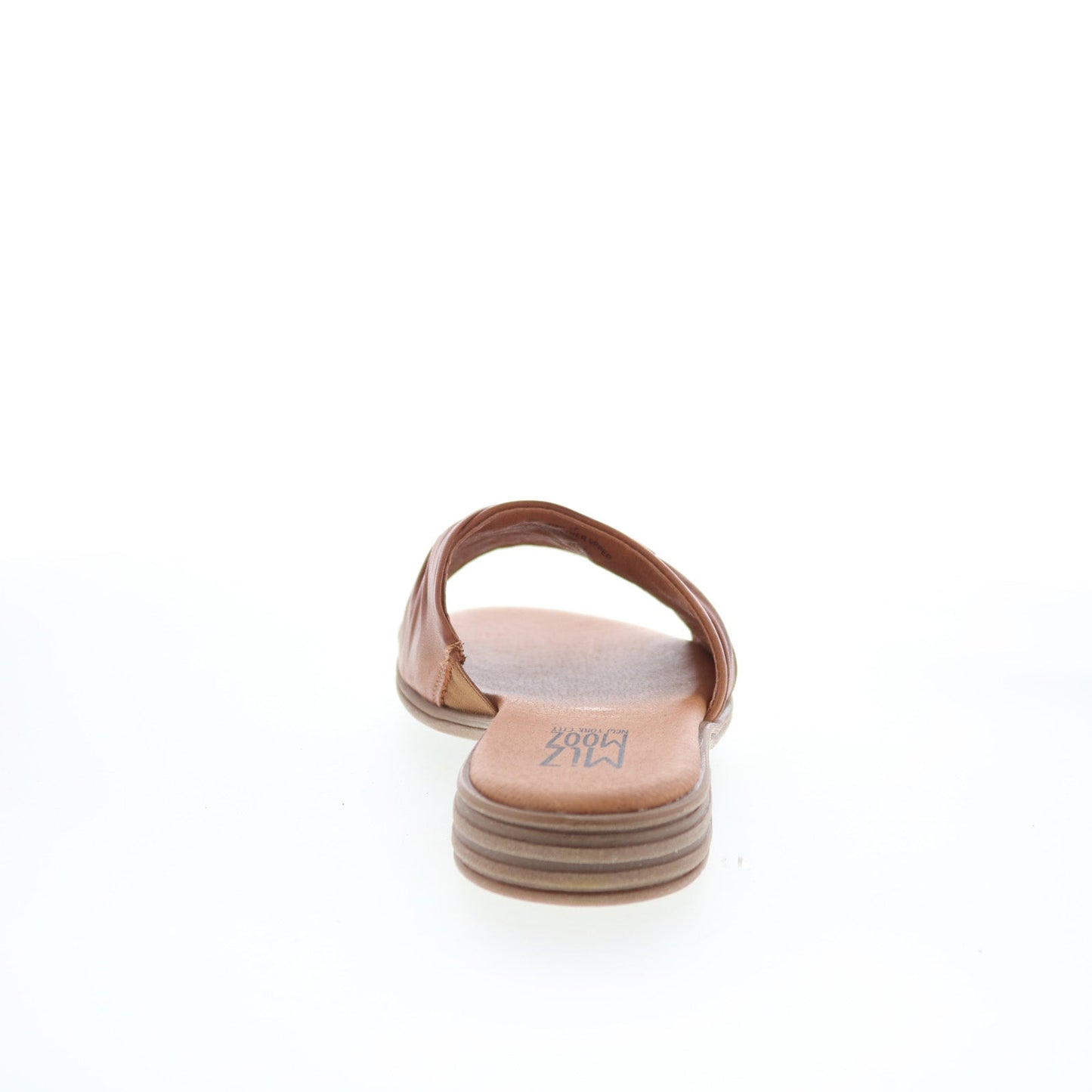 Miz Mooz Daisey Womens Brown Leather Slip On Slides Sandals Shoes